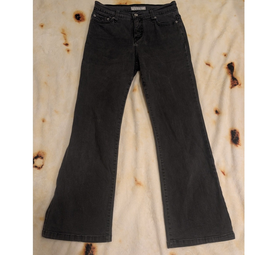 Levis Perfectly Slimming Boot Cut 512 Gray Jeans Womens Size 8 Medium Stretch